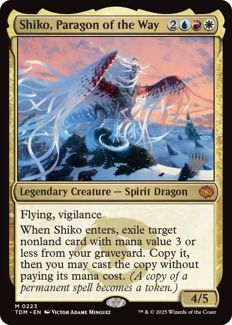 Shiko, Paragon of the Way [Tarkir: Dragonstorm Promos] | Jomio and Rueliete's Cards and Comics
