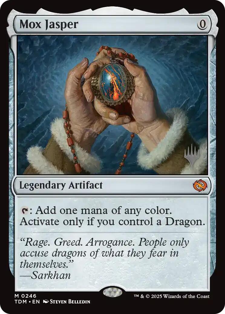 Mox Jasper (Promo Pack) [Tarkir: Dragonstorm Promos] | Jomio and Rueliete's Cards and Comics