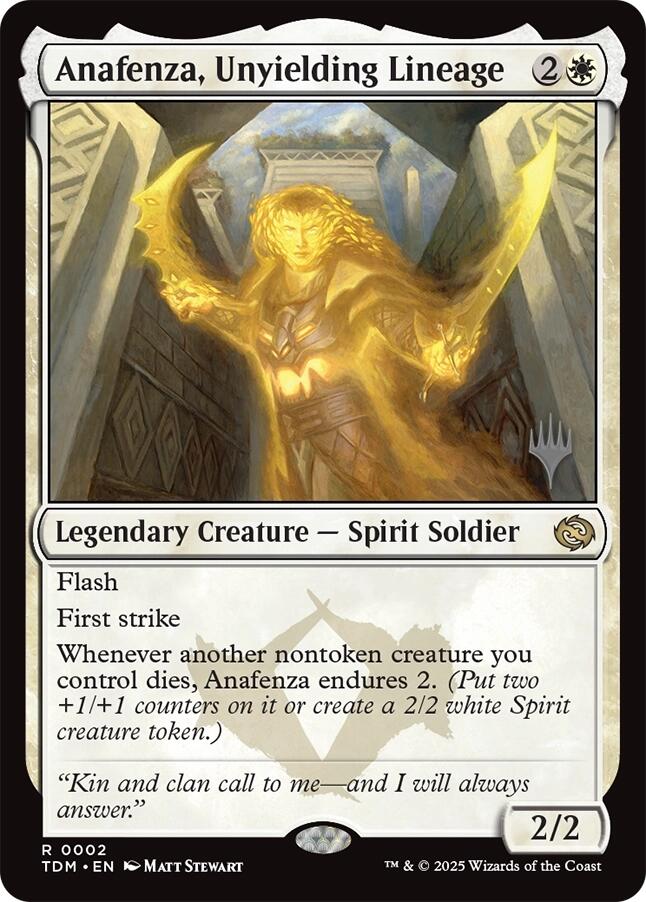 Anafenza, Unyielding Lineage (Promo Pack) [Tarkir: Dragonstorm Promos] | Jomio and Rueliete's Cards and Comics
