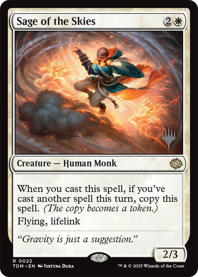 Sage of the Skies (Promo Pack) [Tarkir: Dragonstorm Promos] | Jomio and Rueliete's Cards and Comics