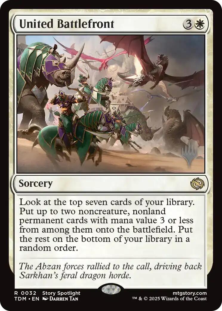 United Battlefront (Promo Pack) [Tarkir: Dragonstorm Promos] | Jomio and Rueliete's Cards and Comics