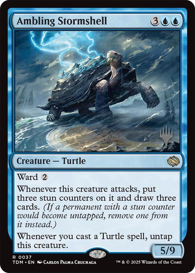 Ambling Stormshell (Promo Pack) [Tarkir: Dragonstorm Promos] | Jomio and Rueliete's Cards and Comics