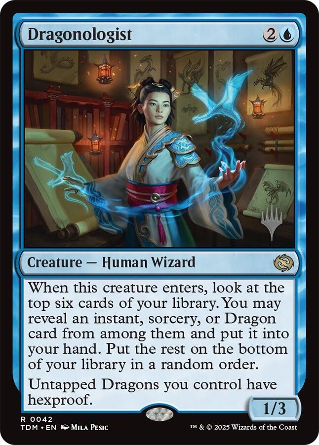 Dragonologist (Promo Pack) [Tarkir: Dragonstorm Promos] | Jomio and Rueliete's Cards and Comics