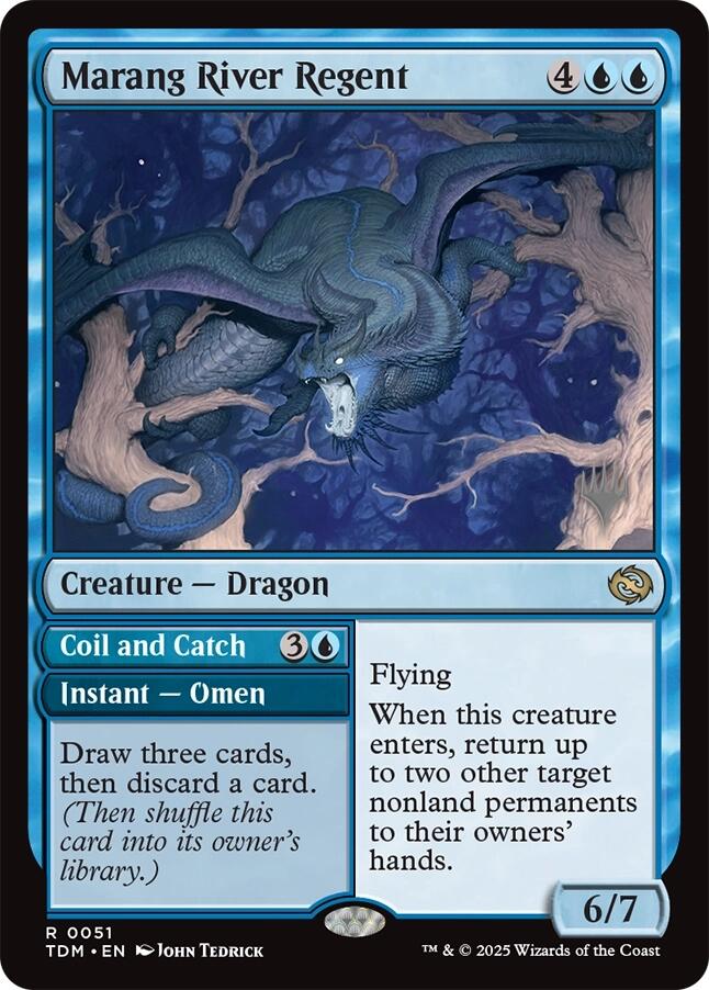 Marang River Regent (Promo Pack) [Tarkir: Dragonstorm Promos] | Jomio and Rueliete's Cards and Comics