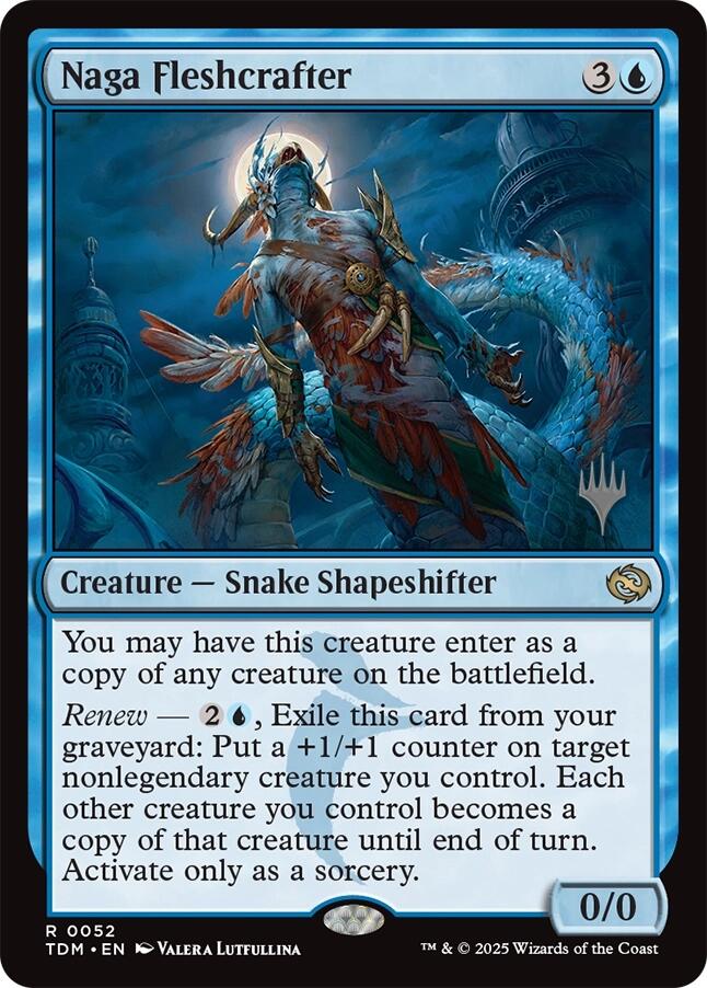 Naga Fleshcrafter (Promo Pack) [Tarkir: Dragonstorm Promos] | Jomio and Rueliete's Cards and Comics