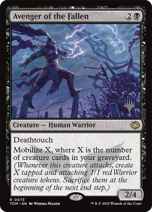 Avenger of the Fallen (Promo Pack) [Tarkir: Dragonstorm Promos] | Jomio and Rueliete's Cards and Comics
