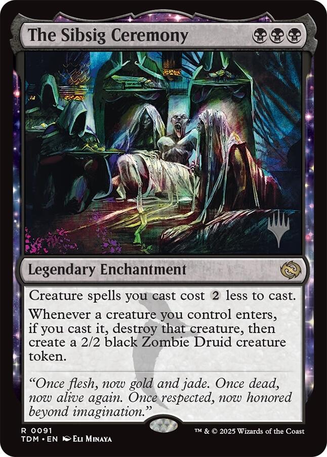 The Sibsig Ceremony (Promo Pack) [Tarkir: Dragonstorm Promos] | Jomio and Rueliete's Cards and Comics