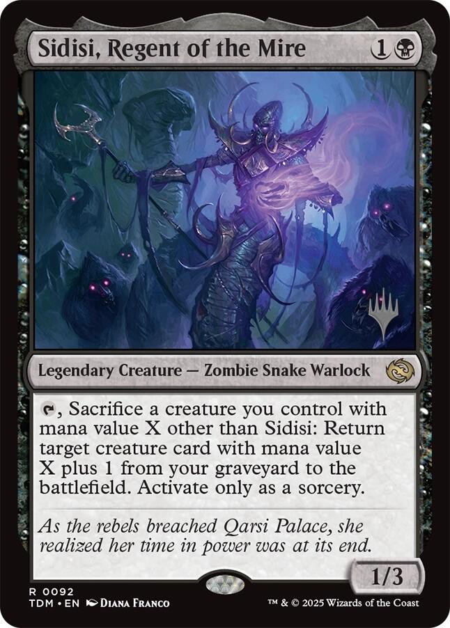 Sidisi, Regent of the Mire [Tarkir: Dragonstorm Promos] | Jomio and Rueliete's Cards and Comics