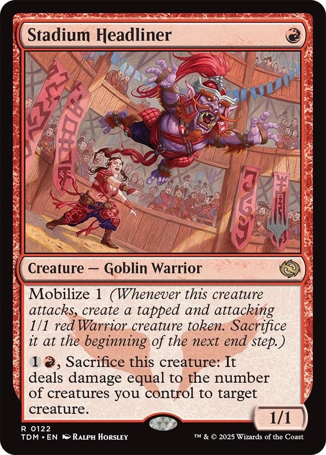 Stadium Headliner [Tarkir: Dragonstorm Promos] | Jomio and Rueliete's Cards and Comics