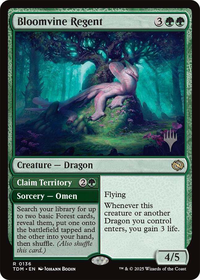 Bloomvine Regent (Promo Pack) [Tarkir: Dragonstorm Promos] | Jomio and Rueliete's Cards and Comics
