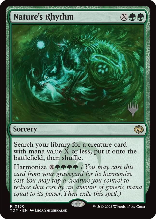 Nature's Rhythm (Promo Pack) [Tarkir: Dragonstorm Promos] | Jomio and Rueliete's Cards and Comics