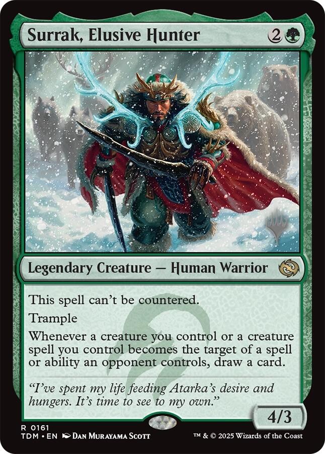Surrak, Elusive Hunter (Promo Pack) [Tarkir: Dragonstorm Promos] | Jomio and Rueliete's Cards and Comics