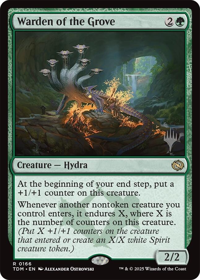 Warden of the Grove [Tarkir: Dragonstorm Promos] | Jomio and Rueliete's Cards and Comics