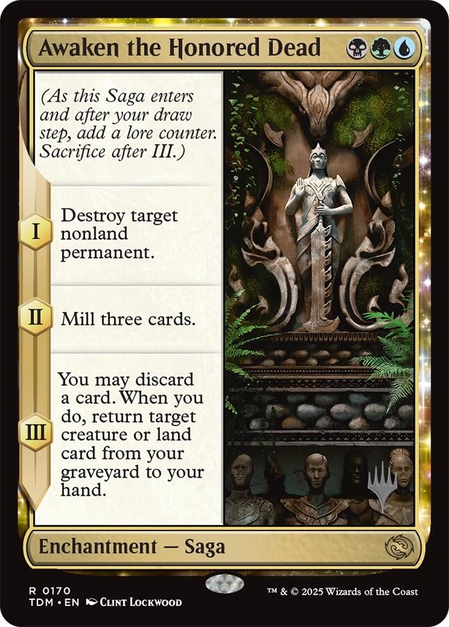 Awaken the Honored Dead [Tarkir: Dragonstorm Promos] | Jomio and Rueliete's Cards and Comics