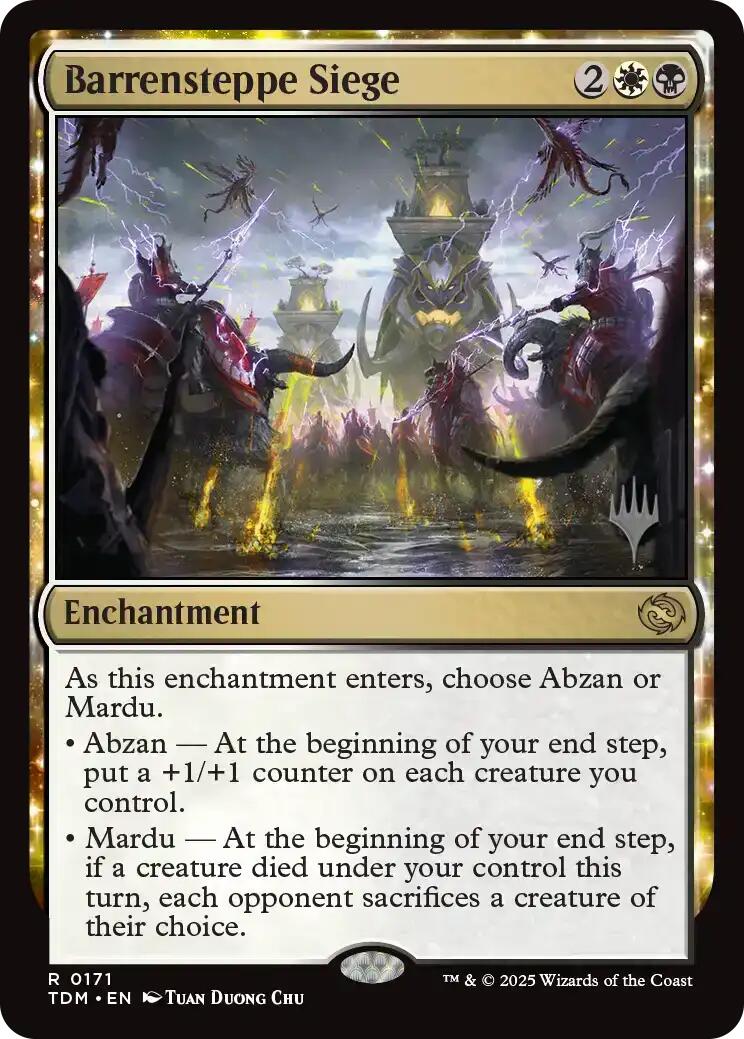 Barrensteppe Siege (Promo Pack) [Tarkir: Dragonstorm Promos] | Jomio and Rueliete's Cards and Comics