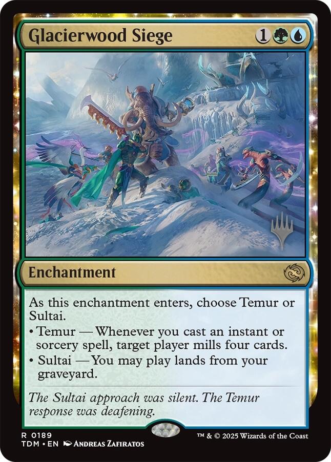 Glacierwood Siege [Tarkir: Dragonstorm Promos] | Jomio and Rueliete's Cards and Comics