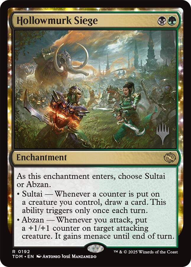 Hollowmurk Siege (Promo Pack) [Tarkir: Dragonstorm Promos] | Jomio and Rueliete's Cards and Comics