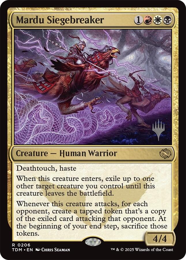 Mardu Siegebreaker (Promo Pack) [Tarkir: Dragonstorm Promos] | Jomio and Rueliete's Cards and Comics