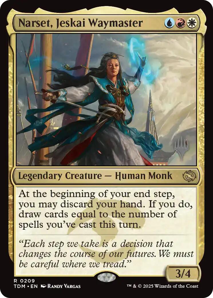 Narset, Jeskai Waymaster (Promo Pack) [Tarkir: Dragonstorm Promos] | Jomio and Rueliete's Cards and Comics