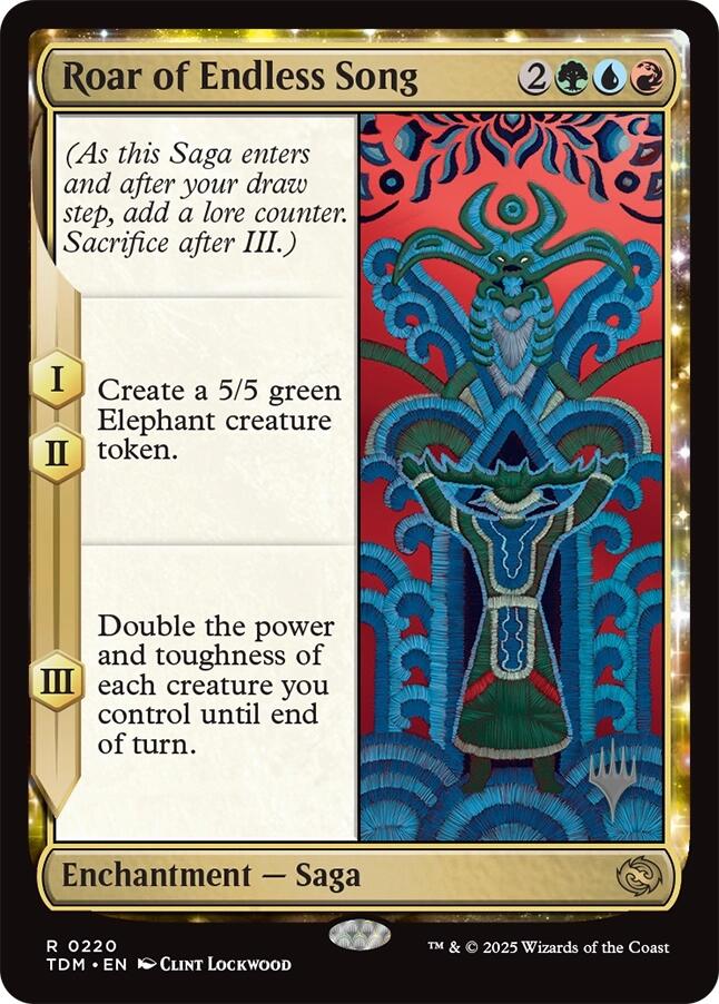 Roar of Endless Song [Tarkir: Dragonstorm Promos] | Jomio and Rueliete's Cards and Comics