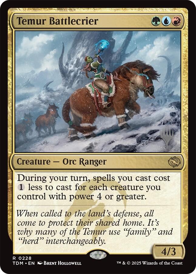 Temur Battlecrier (Promo Pack) [Tarkir: Dragonstorm Promos] | Jomio and Rueliete's Cards and Comics