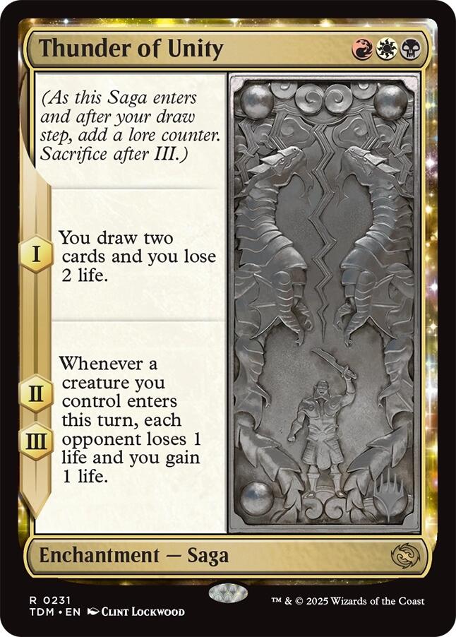 Thunder of Unity [Tarkir: Dragonstorm Promos] | Jomio and Rueliete's Cards and Comics