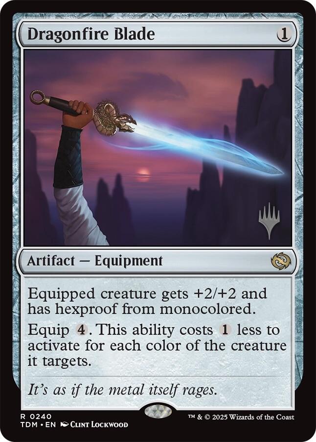 Dragonfire Blade (Promo Pack) [Tarkir: Dragonstorm Promos] | Jomio and Rueliete's Cards and Comics