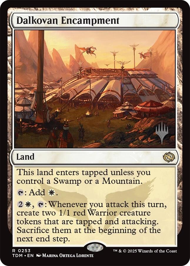 Dalkovan Encampment (Promo Pack) [Tarkir: Dragonstorm Promos] | Jomio and Rueliete's Cards and Comics