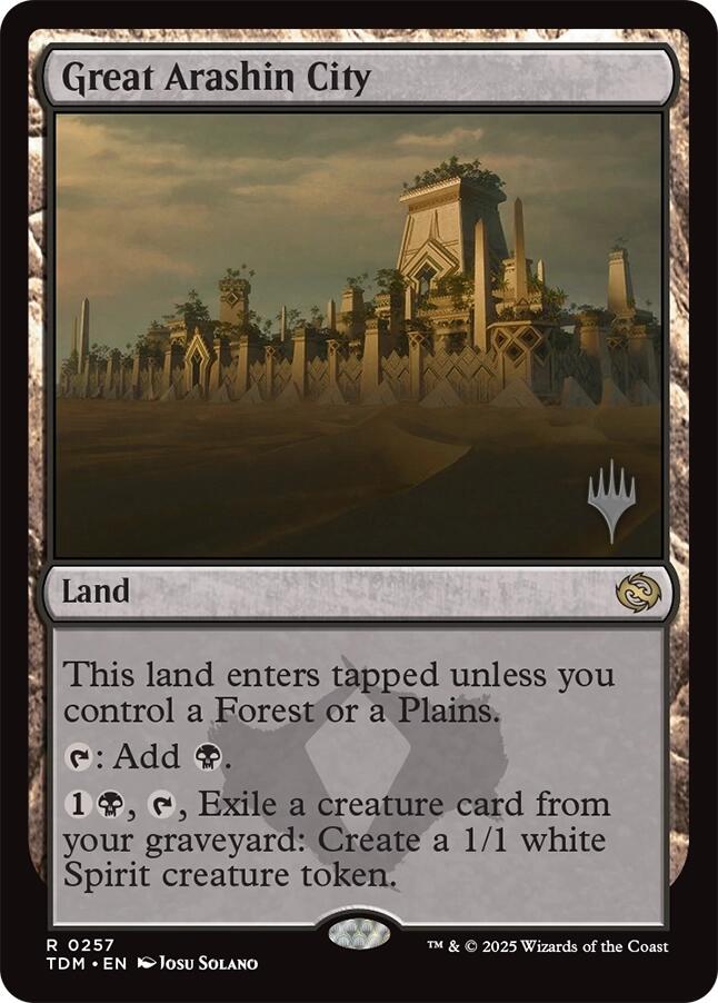 Great Arashin City [Tarkir: Dragonstorm Promos] | Jomio and Rueliete's Cards and Comics