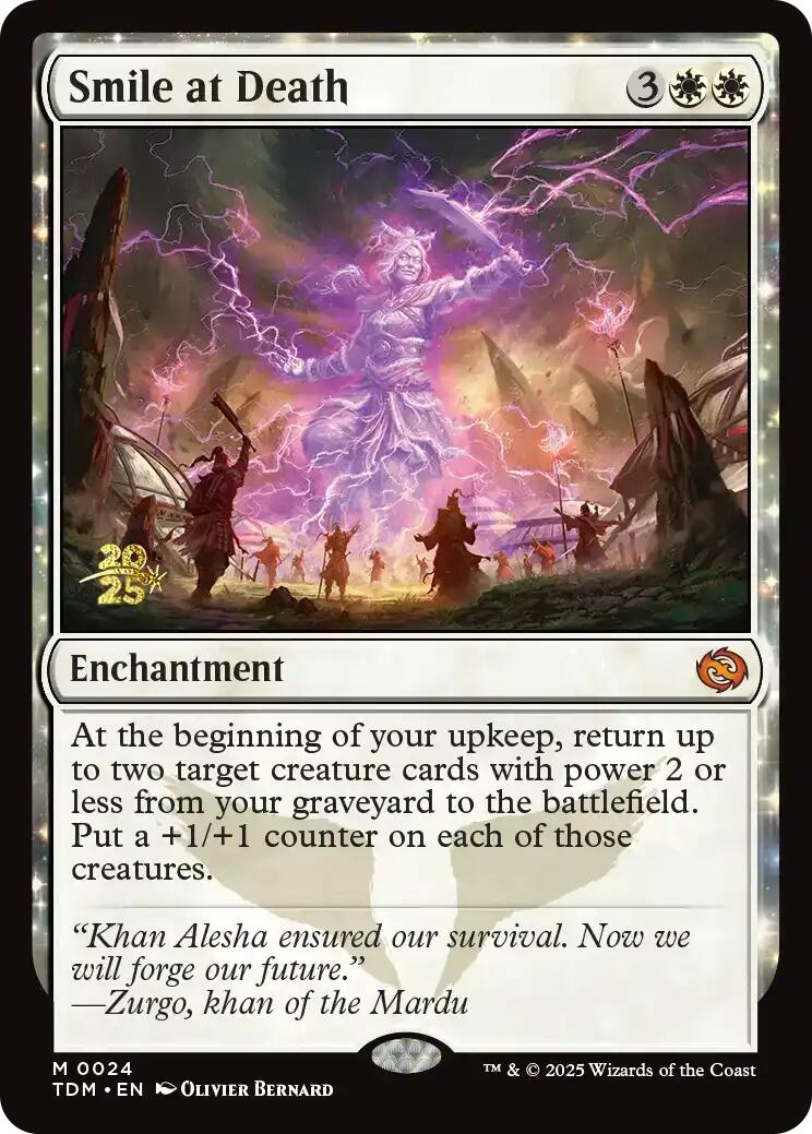 Smile at Death [Tarkir: Dragonstorm Prerelease Promos] | Jomio and Rueliete's Cards and Comics