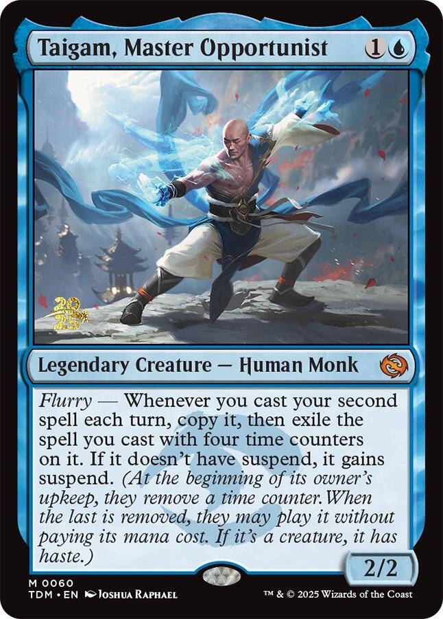 Taigam, Master Opportunist [Tarkir: Dragonstorm Prerelease Promos] | Jomio and Rueliete's Cards and Comics