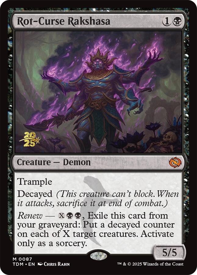 Rot-Curse Rakshasa [Tarkir: Dragonstorm Prerelease Promos] | Jomio and Rueliete's Cards and Comics