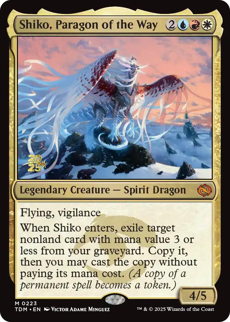 Shiko, Paragon of the Way [Tarkir: Dragonstorm Prerelease Promos] | Jomio and Rueliete's Cards and Comics