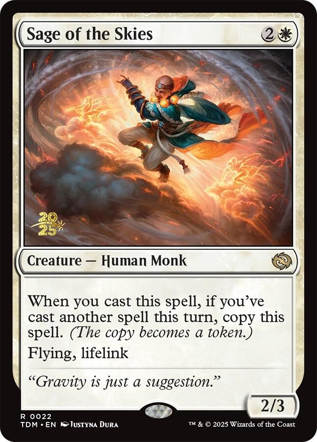 Sage of the Skies [Tarkir: Dragonstorm Prerelease Promos] | Jomio and Rueliete's Cards and Comics