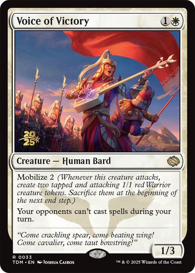 Voice of Victory [Tarkir: Dragonstorm Prerelease Promos] | Jomio and Rueliete's Cards and Comics