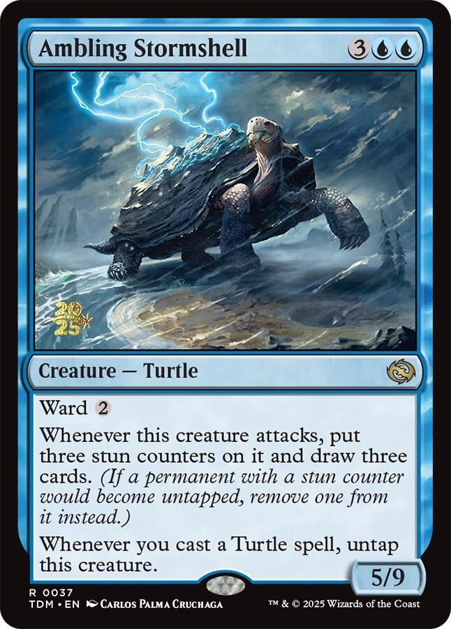 Ambling Stormshell [Tarkir: Dragonstorm Prerelease Promos] | Jomio and Rueliete's Cards and Comics
