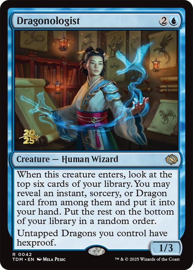 Dragonologist [Tarkir: Dragonstorm Prerelease Promos] | Jomio and Rueliete's Cards and Comics