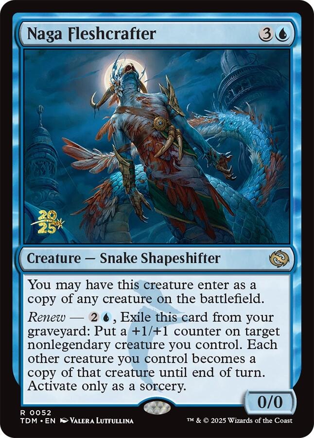 Naga Fleshcrafter [Tarkir: Dragonstorm Prerelease Promos] | Jomio and Rueliete's Cards and Comics