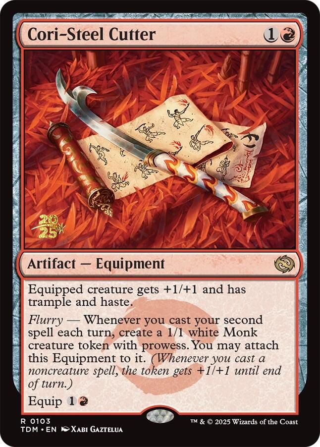 Cori-Steel Cutter [Tarkir: Dragonstorm Prerelease Promos] | Jomio and Rueliete's Cards and Comics