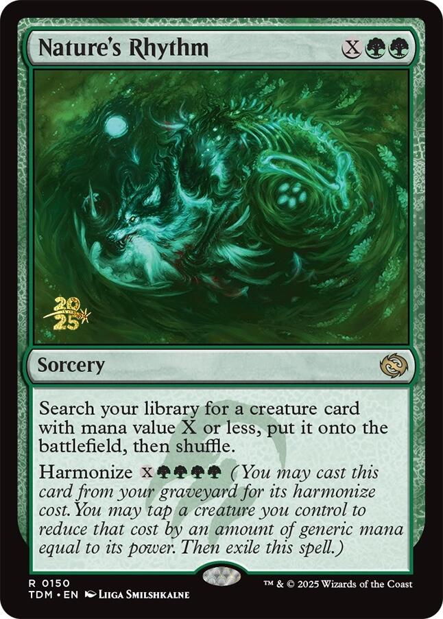 Nature's Rhythm [Tarkir: Dragonstorm Prerelease Promos] | Jomio and Rueliete's Cards and Comics