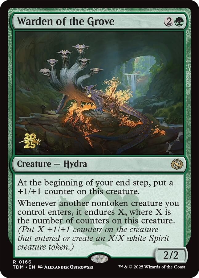 Warden of the Grove [Tarkir: Dragonstorm Prerelease Promos] | Jomio and Rueliete's Cards and Comics