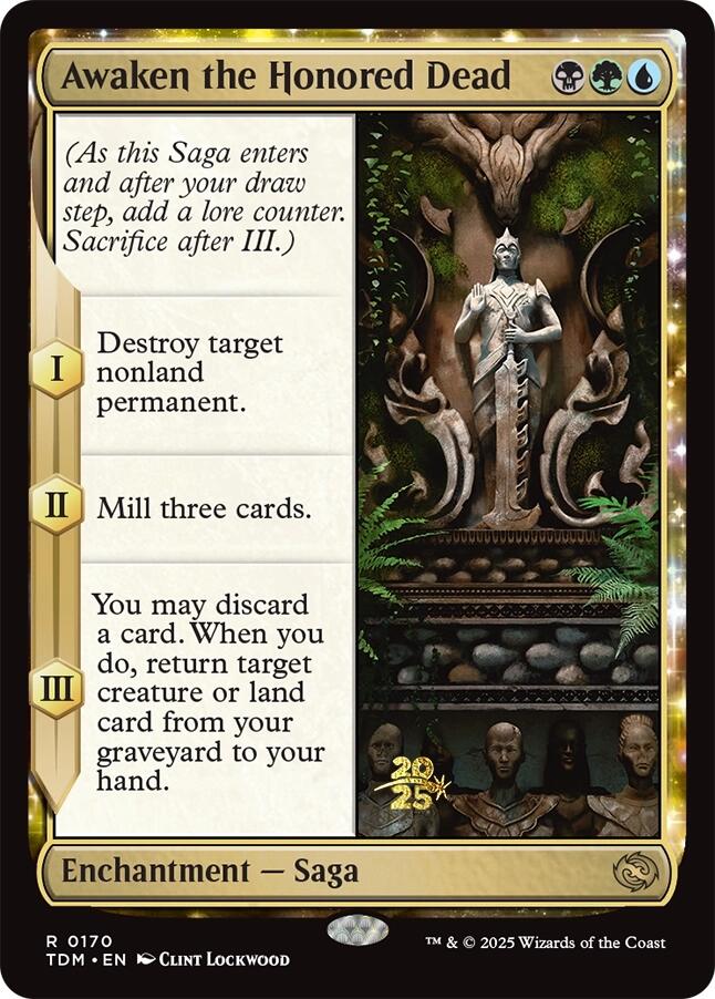 Awaken the Honored Dead [Tarkir: Dragonstorm Prerelease Promos] | Jomio and Rueliete's Cards and Comics