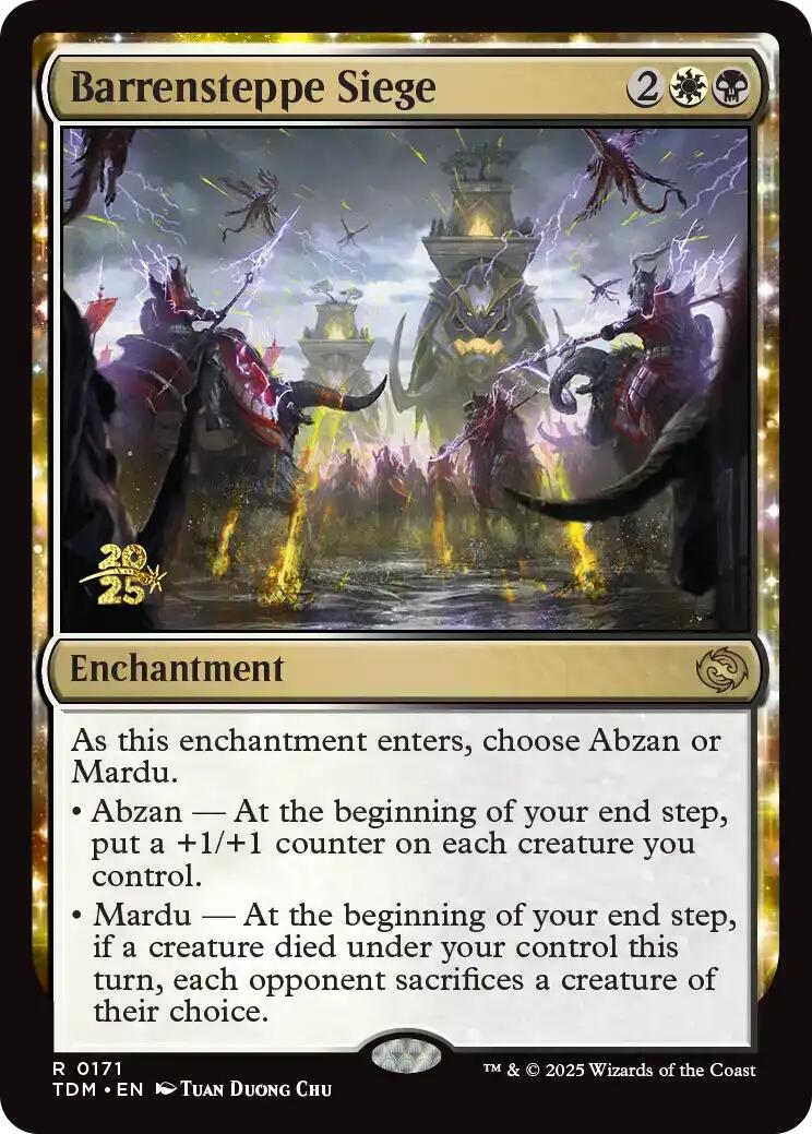 Barrensteppe Siege [Tarkir: Dragonstorm Prerelease Promos] | Jomio and Rueliete's Cards and Comics