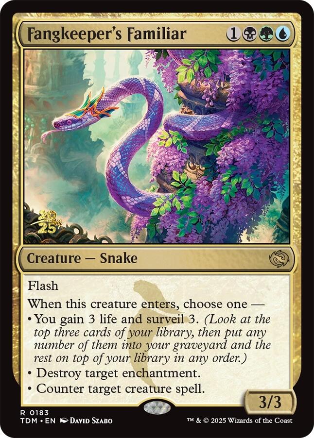 Fangkeeper's Familiar [Tarkir: Dragonstorm Prerelease Promos] | Jomio and Rueliete's Cards and Comics