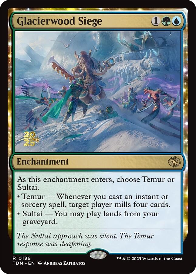 Glacierwood Siege [Tarkir: Dragonstorm Prerelease Promos] | Jomio and Rueliete's Cards and Comics