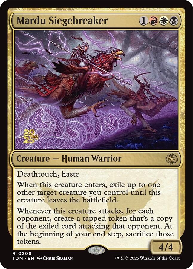 Mardu Siegebreaker [Tarkir: Dragonstorm Prerelease Promos] | Jomio and Rueliete's Cards and Comics
