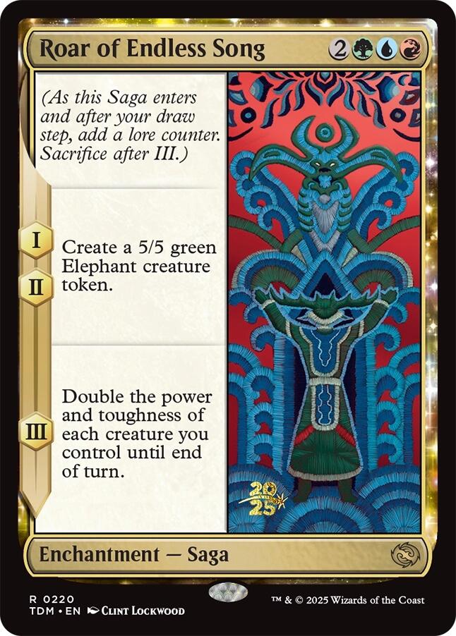 Roar of Endless Song [Tarkir: Dragonstorm Prerelease Promos] | Jomio and Rueliete's Cards and Comics