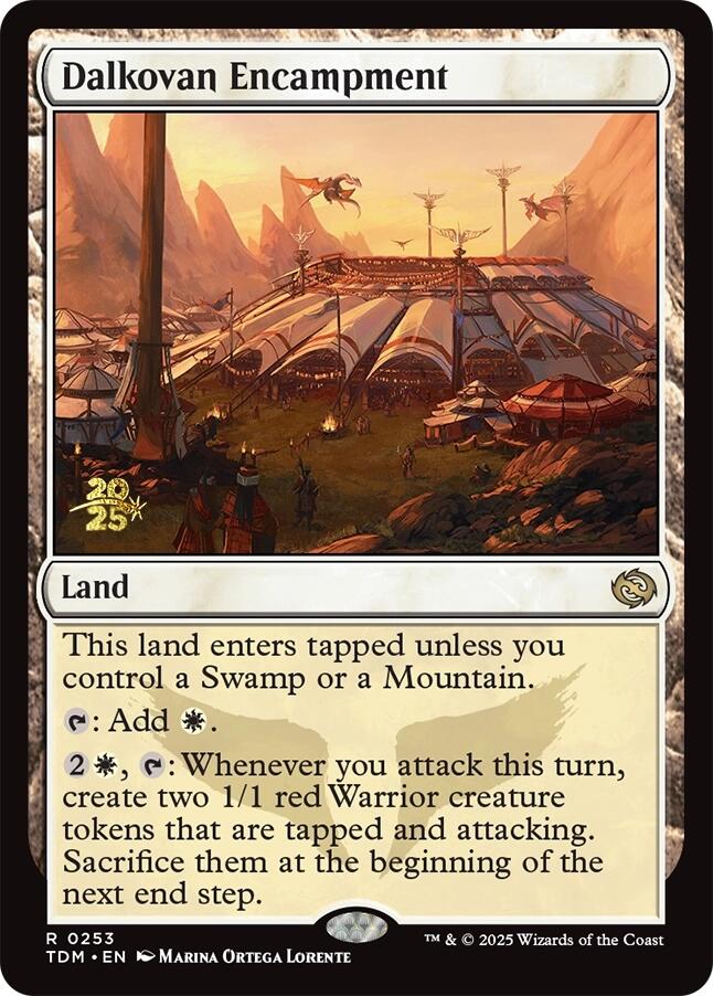 Dalkovan Encampment [Tarkir: Dragonstorm Prerelease Promos] | Jomio and Rueliete's Cards and Comics