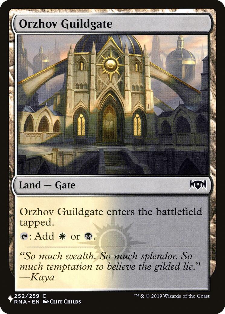 Orzhov Guildgate [The List] | Jomio and Rueliete's Cards and Comics