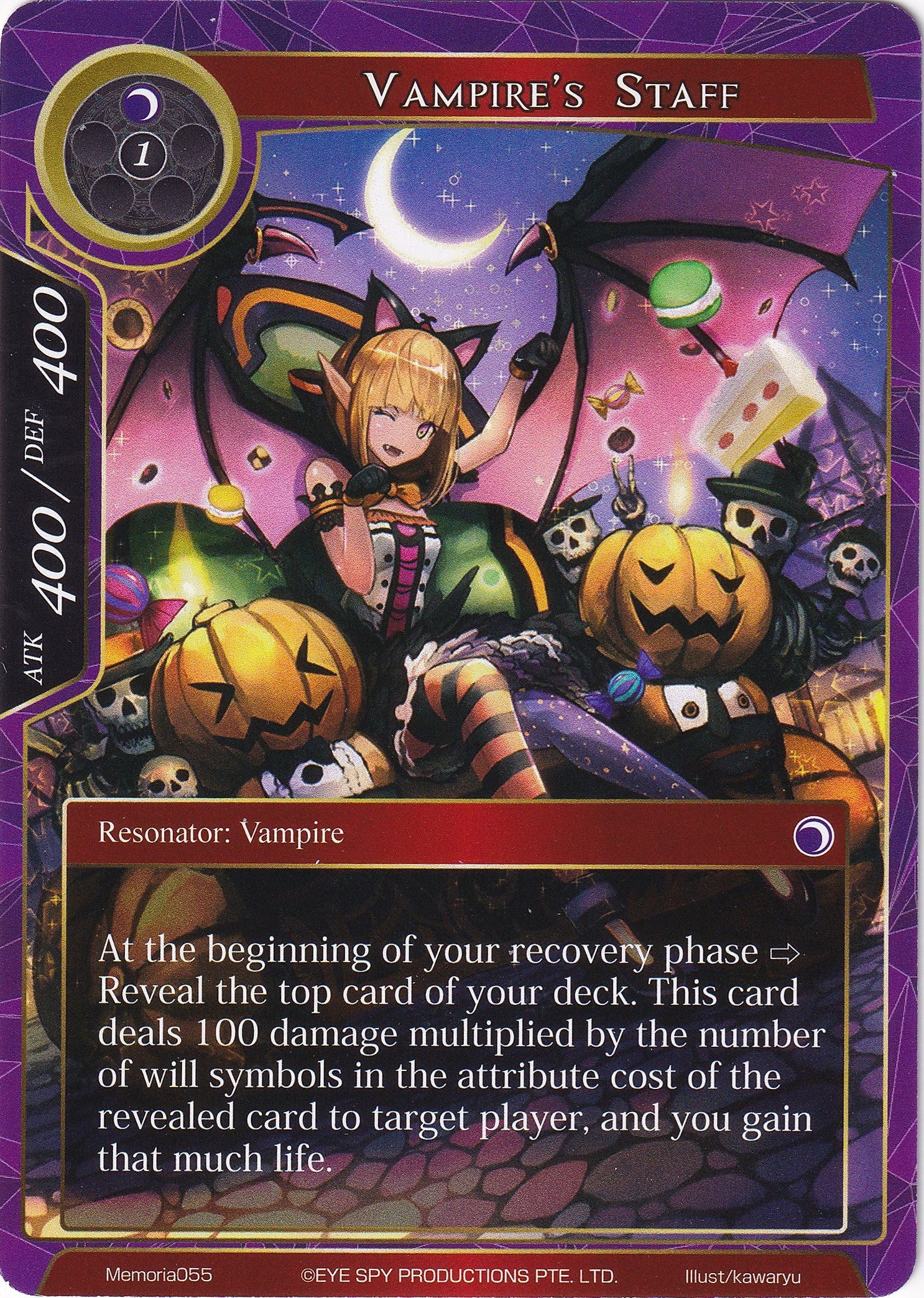 Vampire's Staff (Memoria055) [Alice Origin Memoria Cards] | Jomio and Rueliete's Cards and Comics